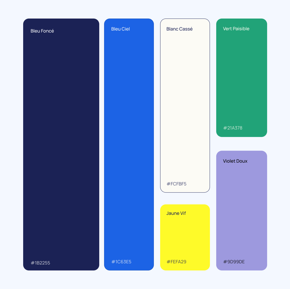 Ten'Up — Couleurs