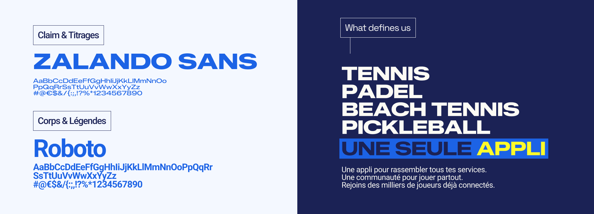 Ten'Up — Typographie